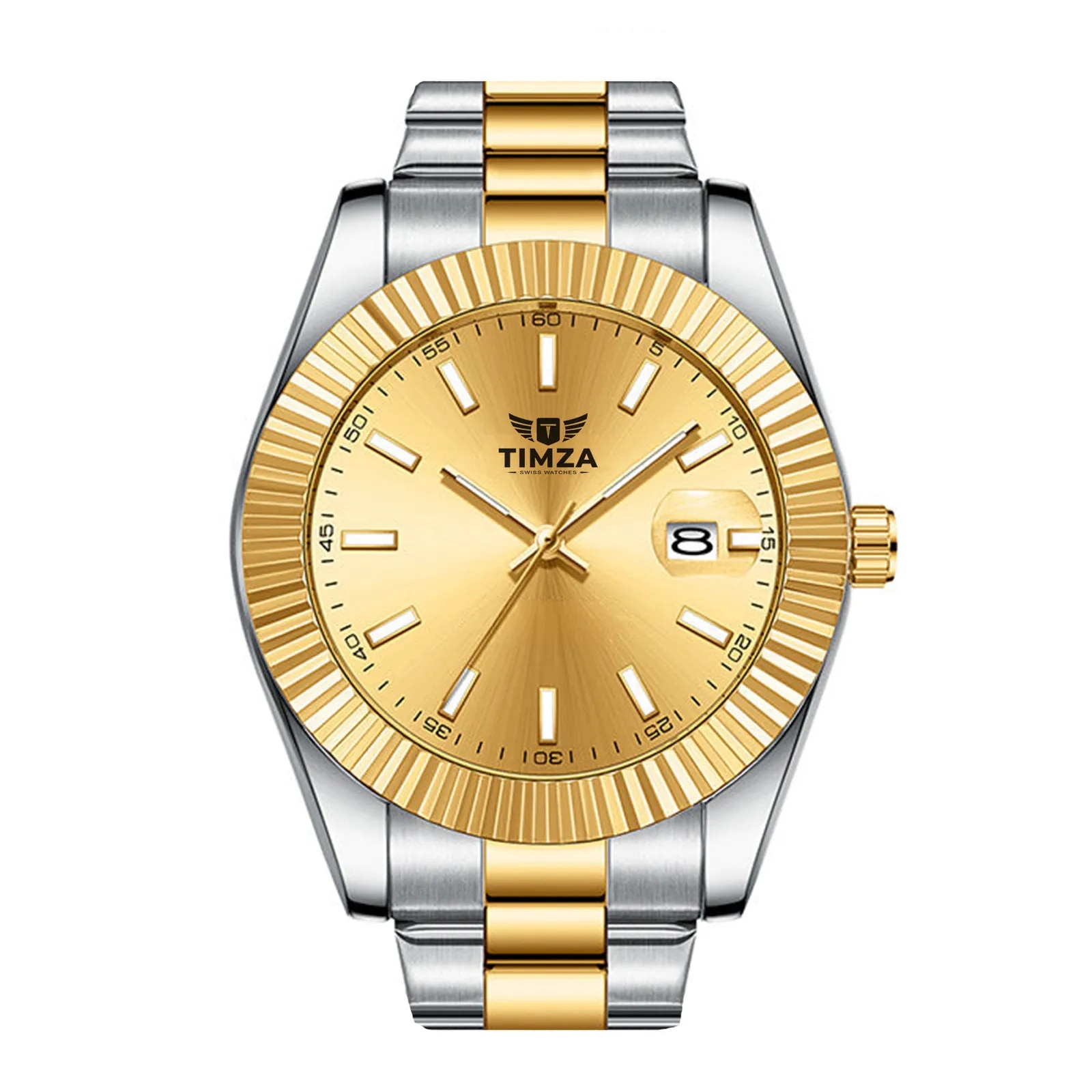 TIMZA Gold Fluted Date TX-1004 — photo 1